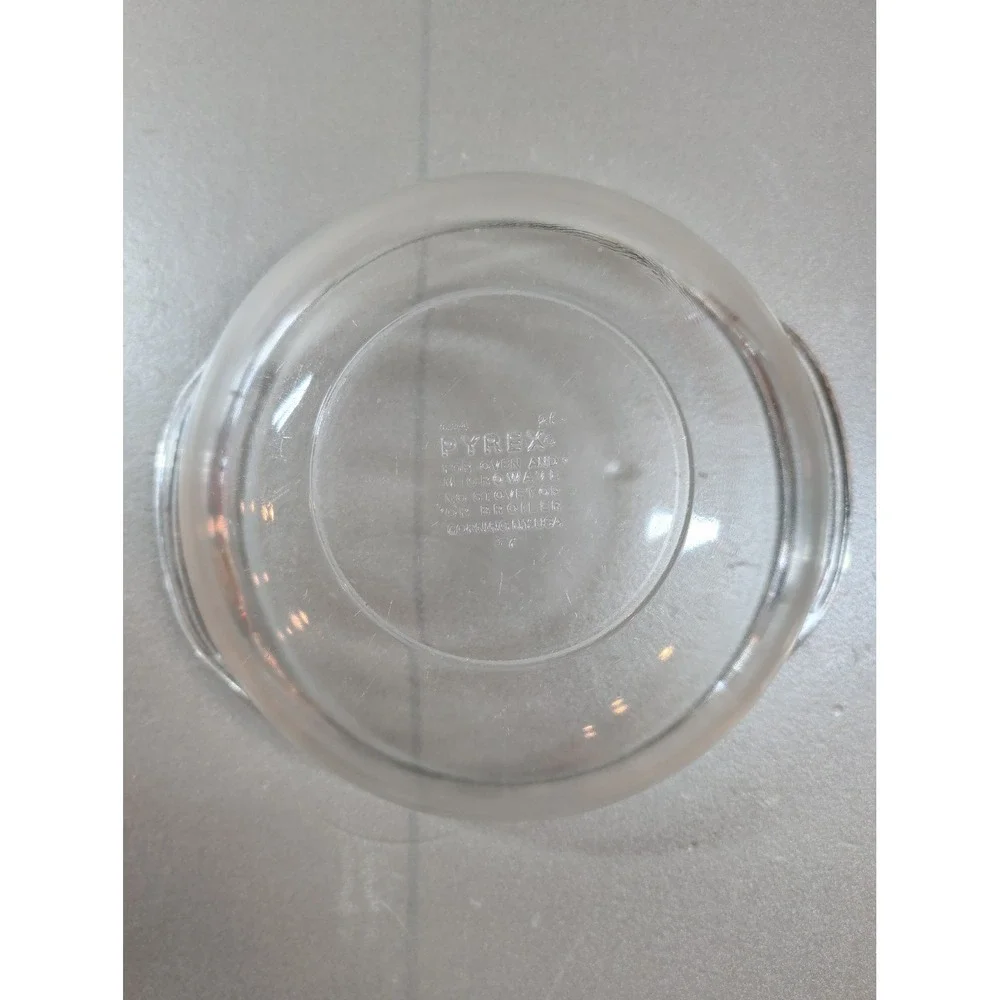 Pyrex 684-C-1.5 Vintage Clear Glass 1.5 QT Round Casserole Dish with Lid USA